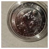 2021 Canadian $10 2 oz Silver Wolf