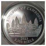2023 Cambodian 1oz Silver Clouded Leopard