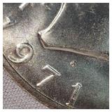 1971 S Ike Siller Dollar AU 40%