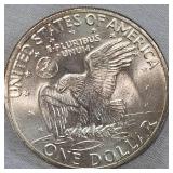 1971 S Ike Siller Dollar AU 40%