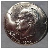 1976 Bicentennial Silver Proof Ike 40% BU