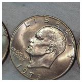 Lot of 6 Ike Dollars in XF and VF Condition