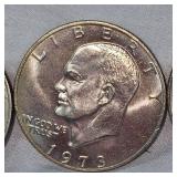 Lot of 6 Ike Dollars in XF and VF Condition