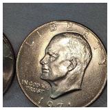 Lot of 6 Ike Dollars in XF and VF Condition