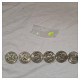 Lot of 6 Ike Dollars in XF and VF Condition