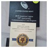 2019 US Mint 100th American Legion Anniversary 1oz Silver Coin