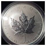 2021 $5 Silver Maple Leaf "W" Mint Mark