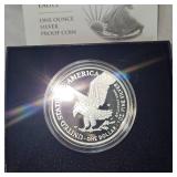 US Mint 2021 Silver Eagle 1 ounce UNC Proof Silver Coin