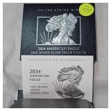 Us Mint 2024 S Silver Eagle 1 ounce Proof Silver Coin
