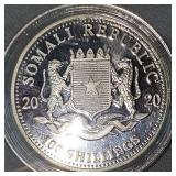 2020 1oz African Leopard Silver Coin