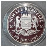 2020 1oz African Leopard Silver Coin