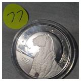 2022 Five Cedis 1oz Silver Ghana Lion