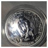 2021 1 oz Silver Congo Silverback Gorilla