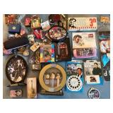 Large Elvis Presley Memorabilia Collection with Board Game, Jewelry, and Collectibles