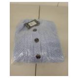 Who What Wear Light Blue Cardigan Sweater Size 4X