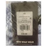 Who What Wear Light Blue Cardigan Sweater Size 4X