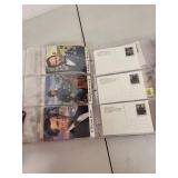 Binder Collection of US Stamp Postcards with Comic Strip and Historical Themes