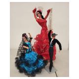 Set of 3 Marin Chiclana Spanish Flamenco Dolls