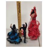 Set of 3 Marin Chiclana Spanish Flamenco Dolls