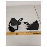 Pair of Vintage Cast Iron Wall-Mount Candle Holders