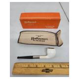 Holleycourt Relief Grain Smoking Pipe with Original Box and Pouch