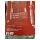 Canon CB-110 Car Battery Adapter with Original Box and Manual