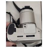 Olympus 35mm Film Camera with 28-140mm Lens, Lens Accessories, and Case