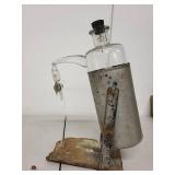 Assorted Vintage Laboratory Glassware and Anheuser-Busch Collectibles