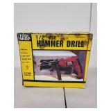 Tool Shop 1/2 Inch Hammer Drill with Handle and Box