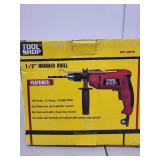 Tool Shop 1/2 Inch Hammer Drill with Handle and Box