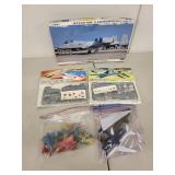 Collection of Model Aircraft Kits and Die-Cast Planes