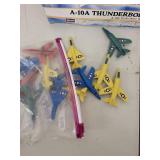 Collection of Model Aircraft Kits and Die-Cast Planes