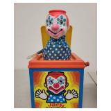 Vintage 1978 Mattel Jack in the Music Box and Old King Cole Tin Spinning Top