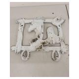 Royal Garden Otagiri Bird Floral Vase and Cast Iron Horse Boot Wall Mount