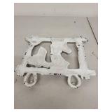 Royal Garden Otagiri Bird Floral Vase and Cast Iron Horse Boot Wall Mount