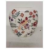 Royal Garden Otagiri Bird Floral Vase and Cast Iron Horse Boot Wall Mount