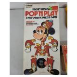 Vintage Toys and Comic Books Collection with Mickey Mouse Game and Tonka Car