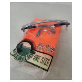 Safety Gear Lot: Blaze Orange Vest, Safety Glasses, and 2 Headlamps with Straps