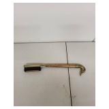 Vintage Brass and Wood Shoe Brush with Duck Head Handle