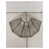 Art Deco Style Glass and Metal Lamp Shade
