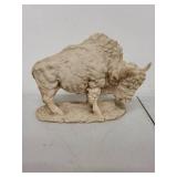 Buffalo Resin Figurine Western Style Sculpture