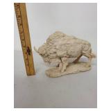 Buffalo Resin Figurine Western Style Sculpture