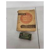 1948-52 Ford Truck Chassis Parts Catalog and Remington Kleanbore .45 Automatic Empty Box