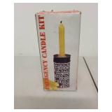 Emergency Candle Kit with Metal Container and Coleman Keychain Lantern
