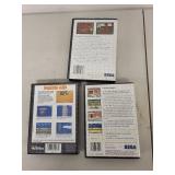 Sega Master System Game Lot: Double Dragon, Bomber Raid, and Rambo