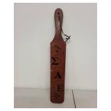 Vintage 1930s Sigma Alpha Epsilon Fraternity Paddle Iowa State University