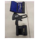 Charvoz Drafting Tool Set, Sequoia TrimCal 4000, and Tasco Caliber Sizing Gauge Set