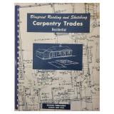 Set of 5 Carpentry and Construction Books including Blueprint Reading and Residential Framing