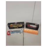 Set of 4 Collectible Die-Cast Trucks Including NASCAR, NFL, and Bud Light Models