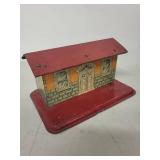 Lot of Vintage Toy Cars and Tin Buildings